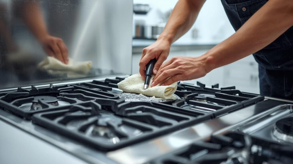 Cooking range cleaning and preventive maintenance service