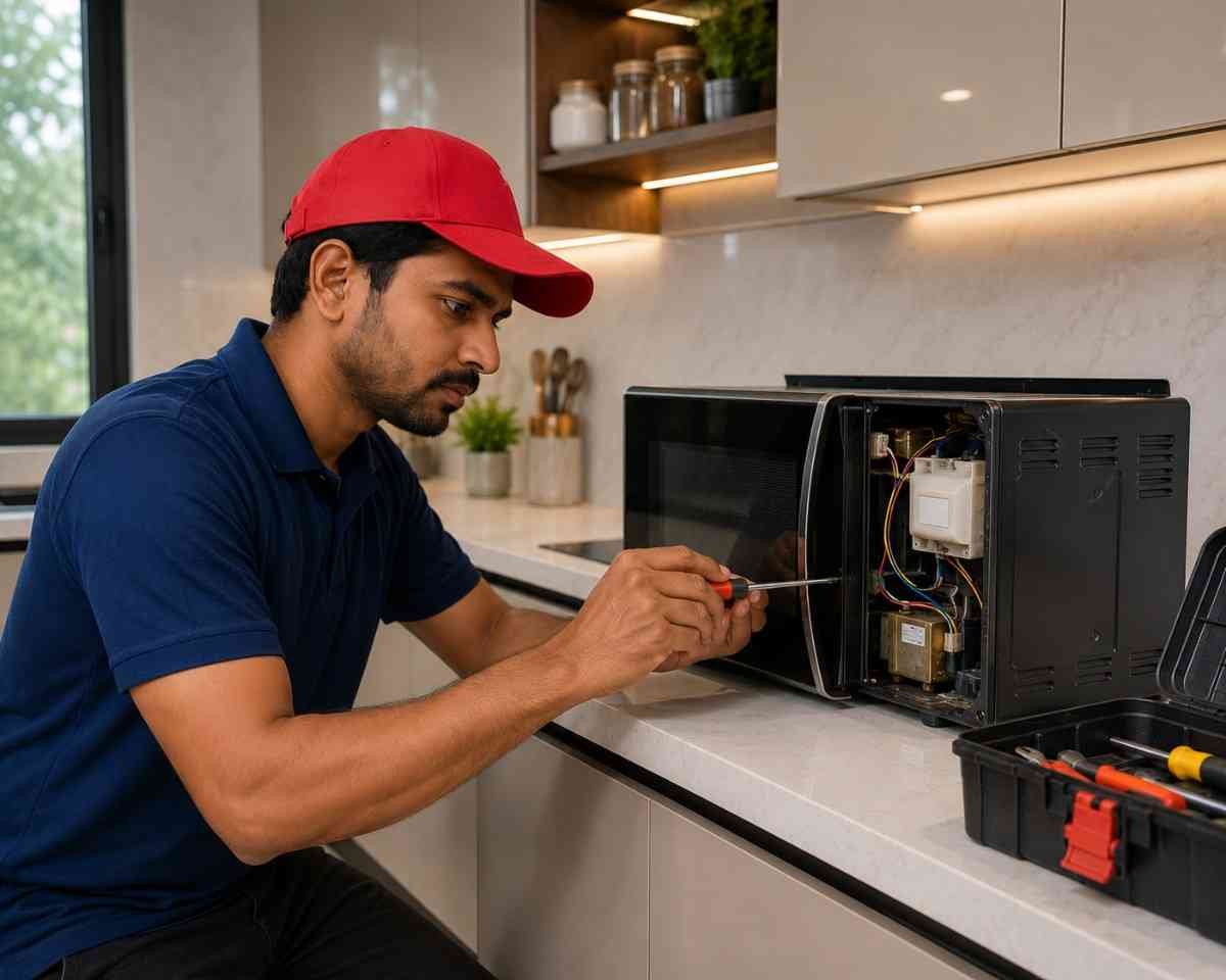 Hafele microwave oven repair service in Surat by trained engineers